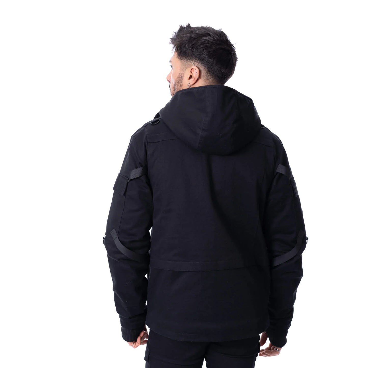 Schwarze Jacke SLADE JACKET mit mehreren Taschen von Chemical Black