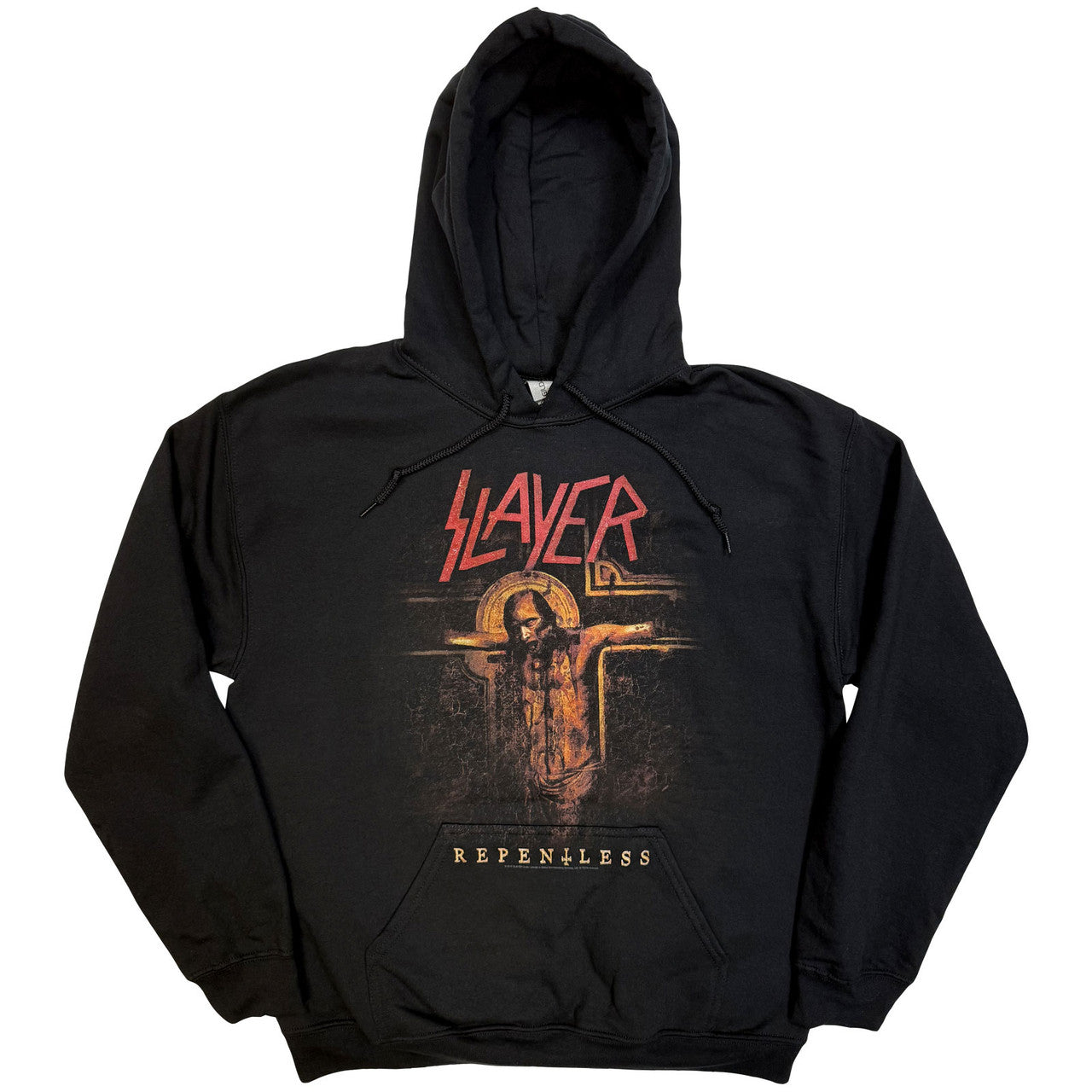 Lizensierter Pullover Slayer Repentless Crucifix Band-Hoodie