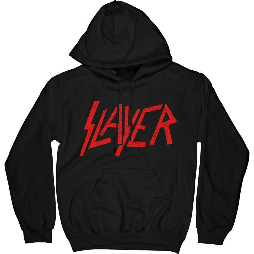 Lizensierter Pullover Slayer Distressed Logo Band-Hoodie