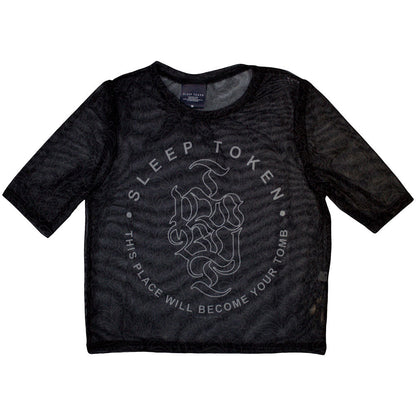 Sleep Token Tomb Ladies Mesh Crop Top