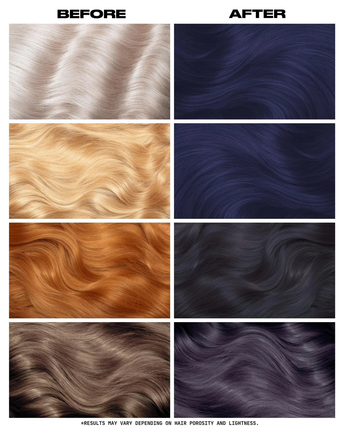 semi-permanente Haartönung Smokey Navy in dem Farbton Blau mit grauen, rauchigen Untertönen von Lunar Tides
