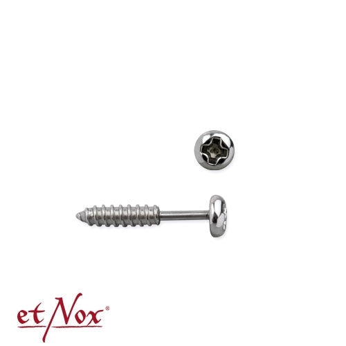 Silberfarbene Ohrstecker Screw in Form einer Schraube von etNox