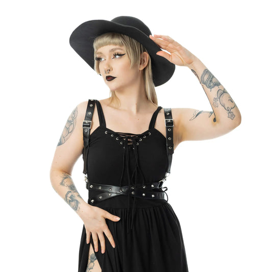 schwarzer Hut SOULMOURN HAT&nbsp;von Heartless