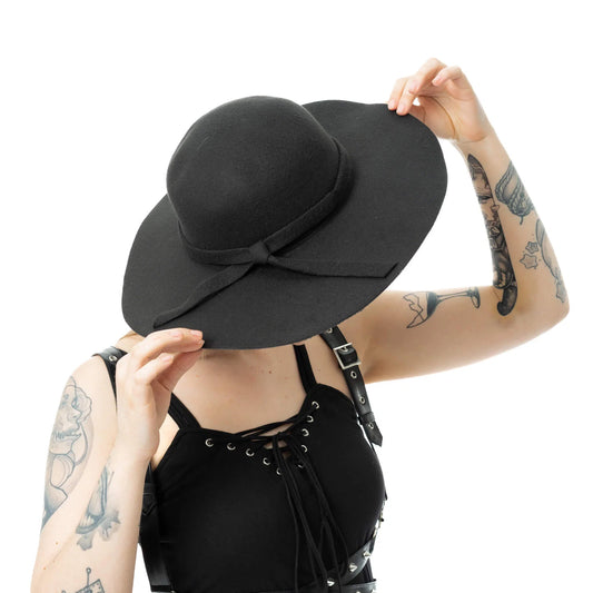 schwarzer Hut SOULMOURN HAT&nbsp;von Heartless