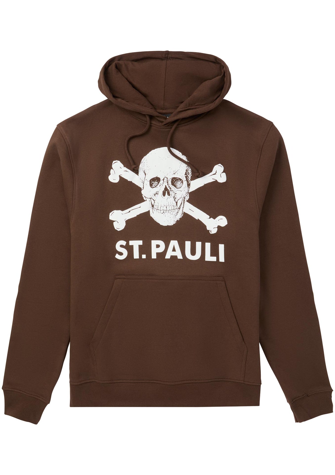 Brown St.Pauli hoodie skull