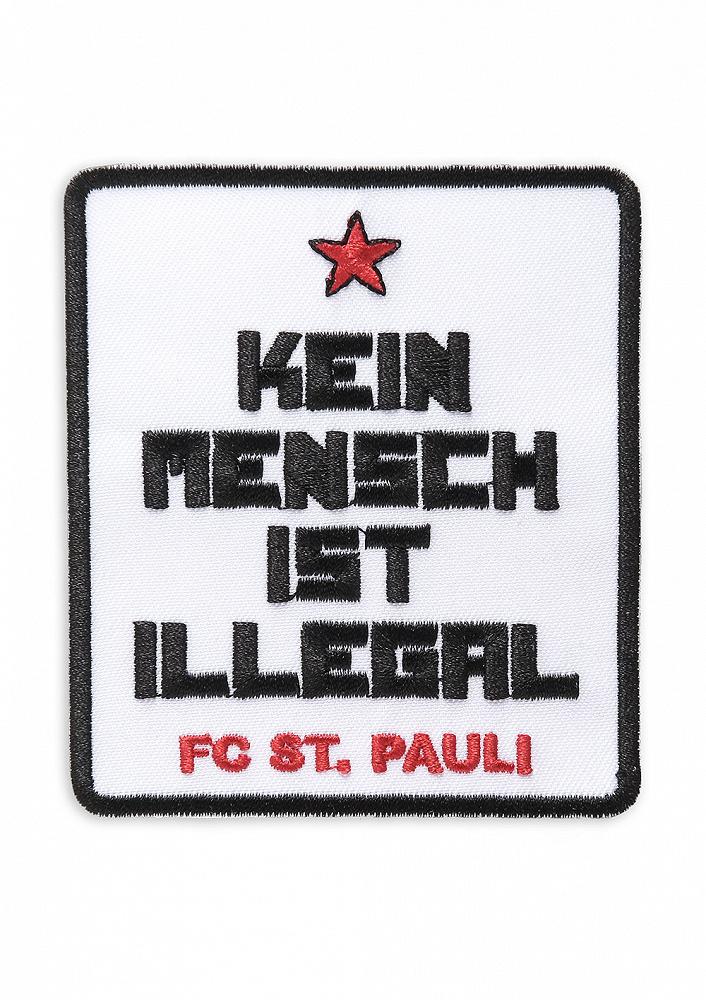 Kein Mensch ist Illegal Aufnäher St. Pauli Colours Shop Hamburg