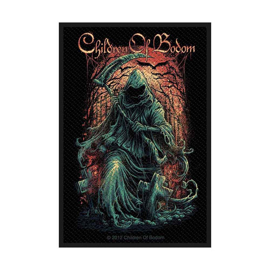 Rechteckiger Aufnäher Children Of Bodom Reaper Patch Nr.17 mit detailliertem Sensenmann