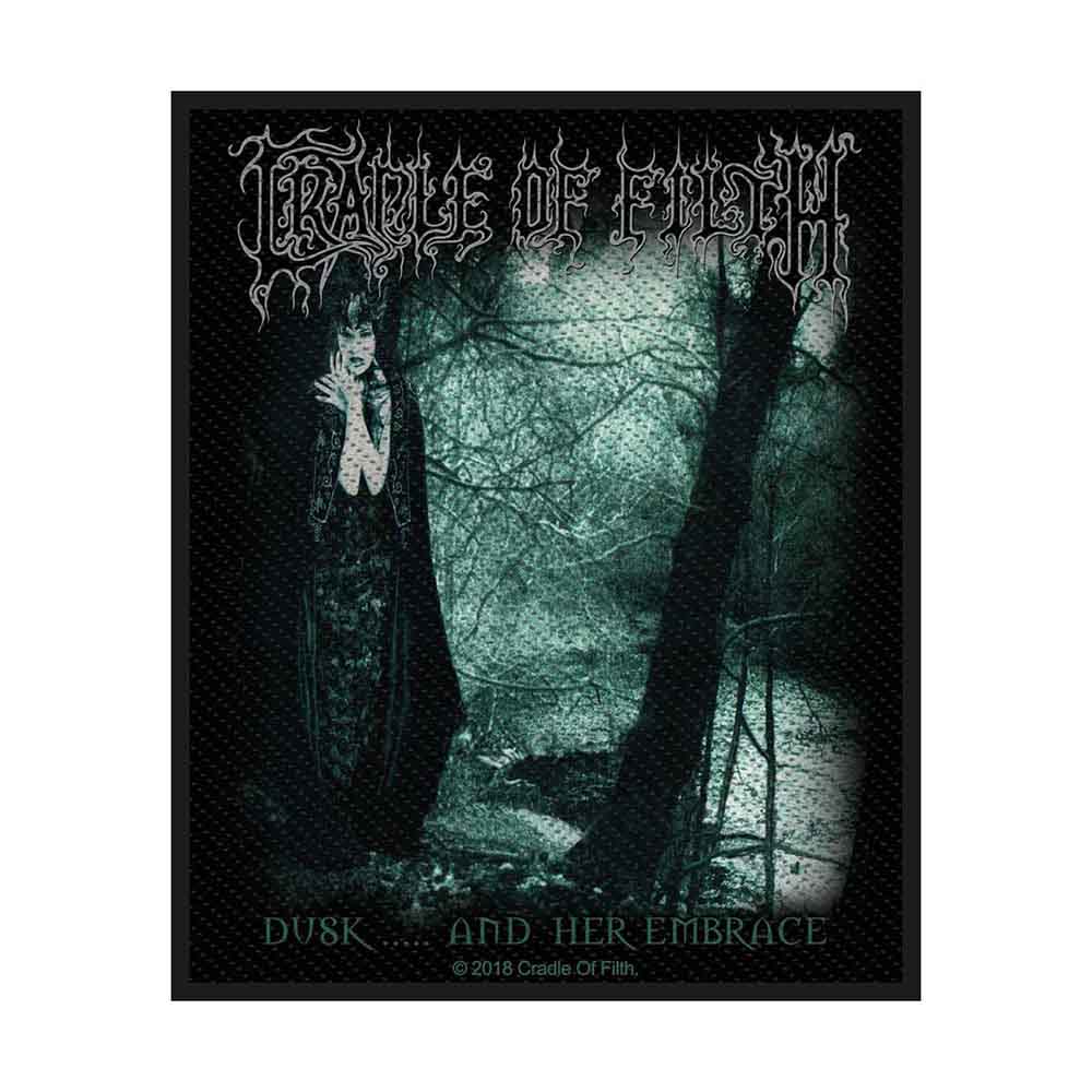 Rechteckiger Aufnäher Cradle Of Filth Dusk And Her Embrace Patch Nr.29 im türkisfarbenden Design