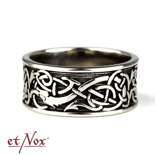 Edelstahlring Celtic Ring von etNox