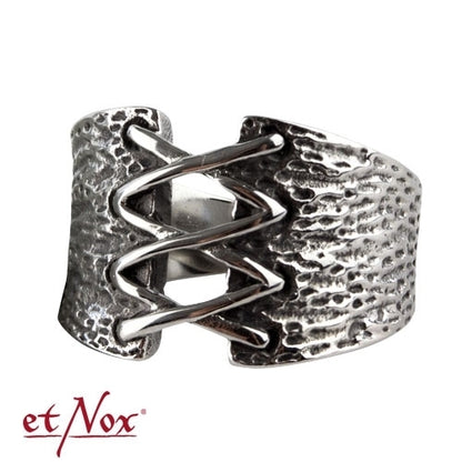 Edelstahlring Korsett Ring von etNox