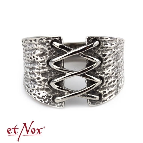 Edelstahlring Korsett Ring von etNox