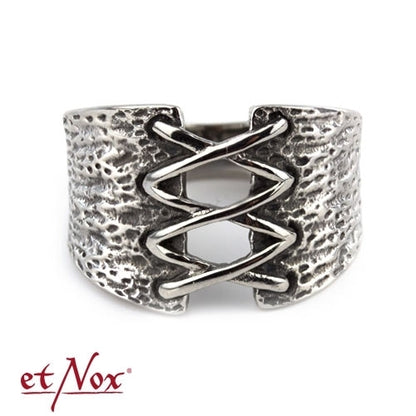 Edelstahlring Korsett Ring von etNox