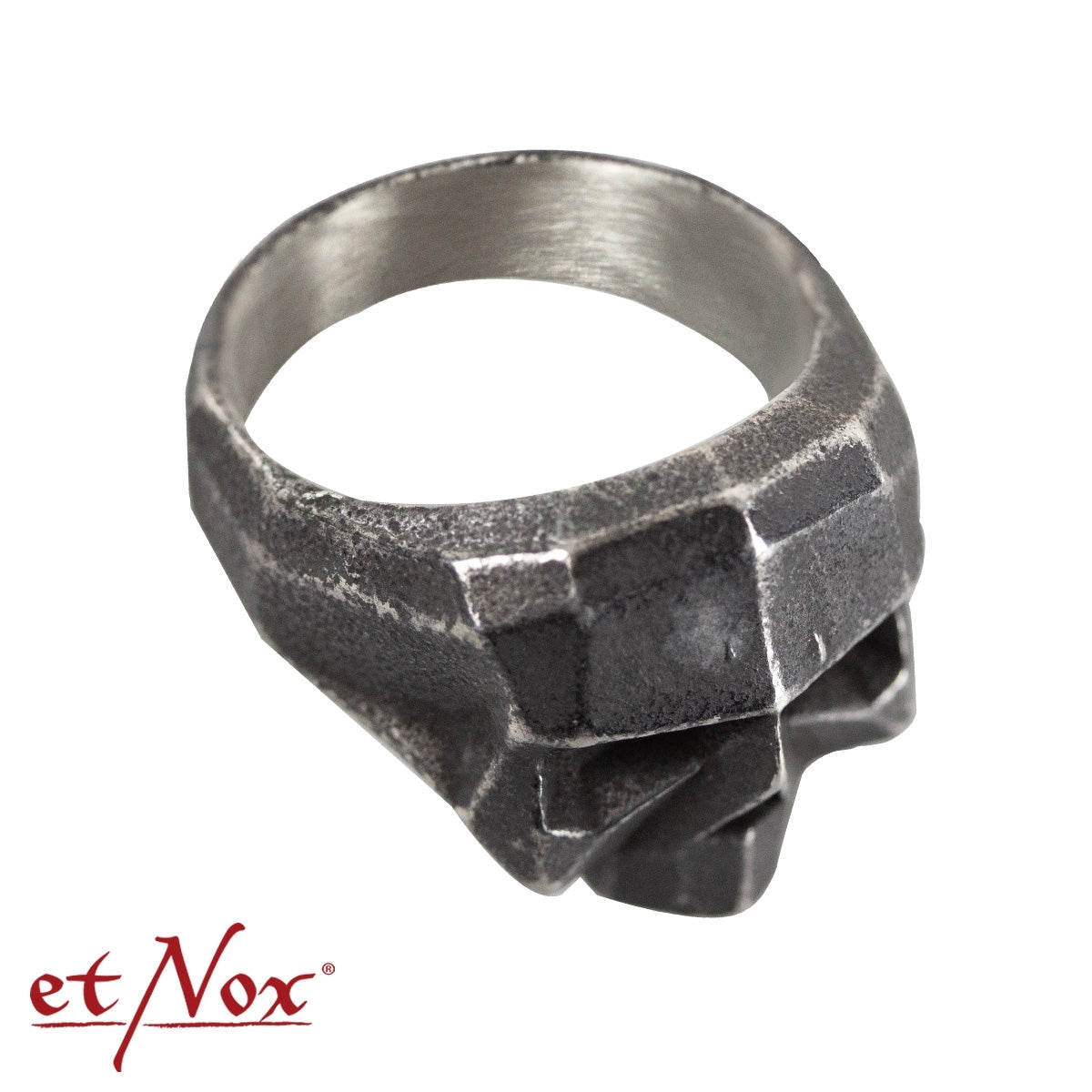 Edelstahlring Dirty Skull Ring von etNox