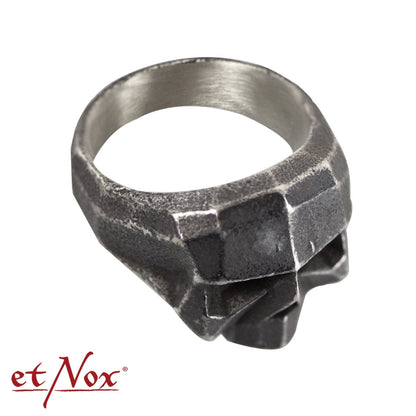 Edelstahlring Dirty Skull Ring von etNox