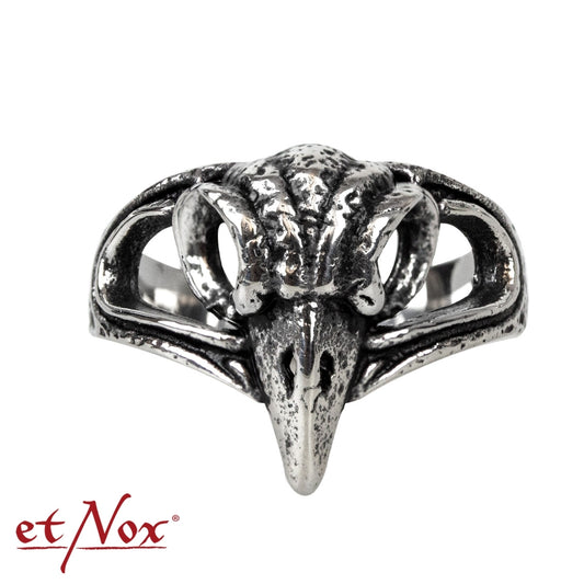 Edelstahlring Vogelschädel Ring von etNox