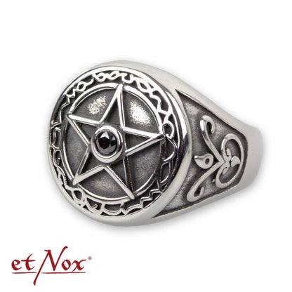 Pentagramm mit Stein Ring etNox