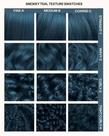 semi-permanente Haartönung Smokey Teal in dem Farbton Blaugrau von Lunar Tides