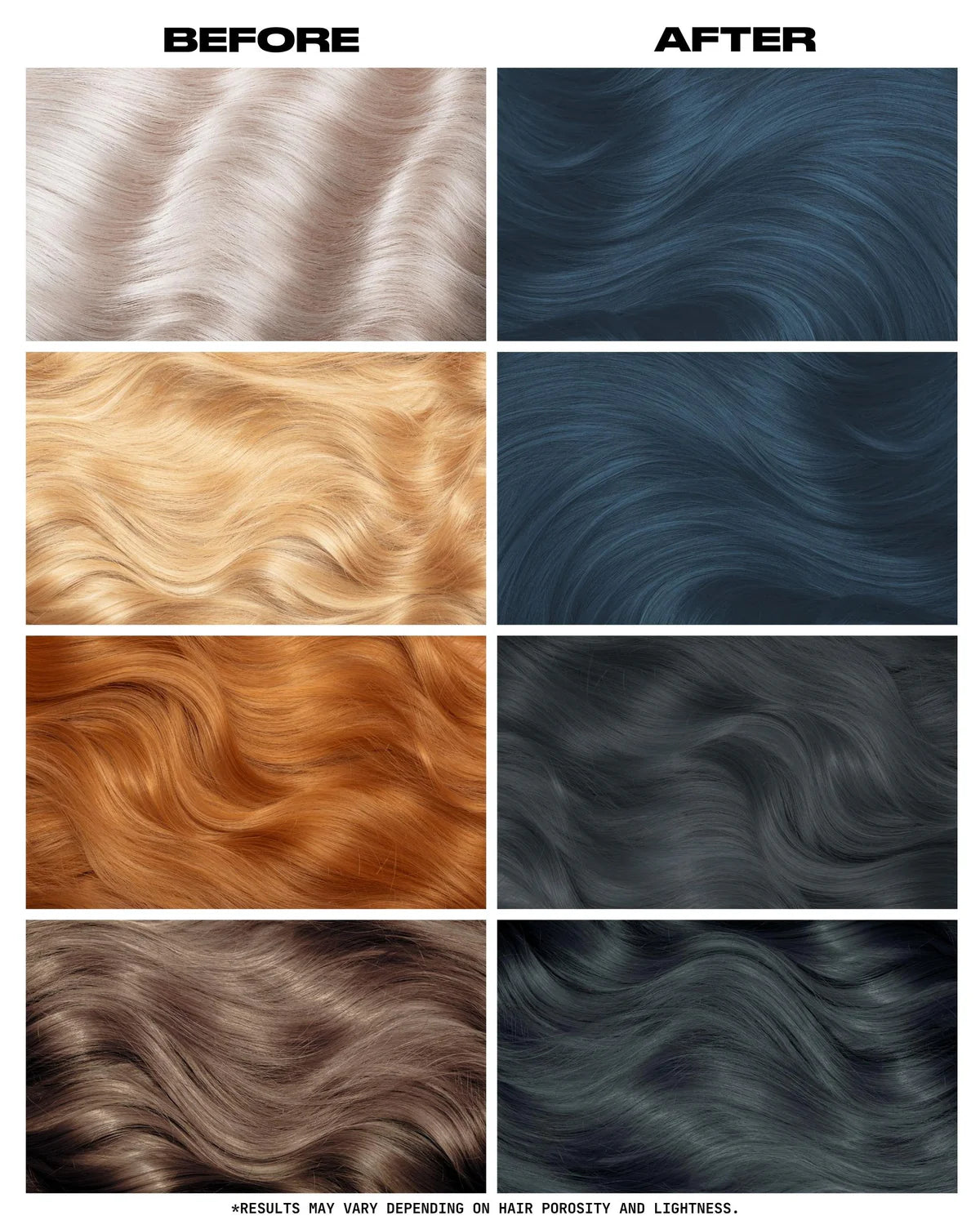 semi-permanente Haartönung Smokey Teal in dem Farbton Blaugrau von Lunar Tides