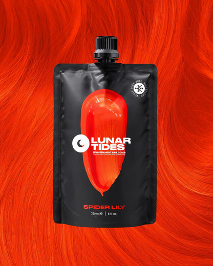 semi-permanente Haartönung Spider Lily in dem Farbton kräftiges, helles Rot von Lunar Tides