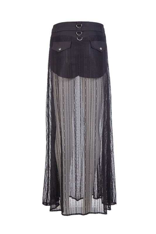 Schwarze Shorts Sagittaria Shorts with Mesh Overskirt von RNG