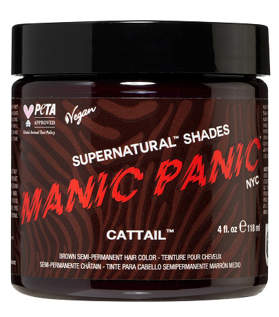 semi-permanente Haartönung CATTAIL Haartönung in dem Farbton Braun von Manic Panic