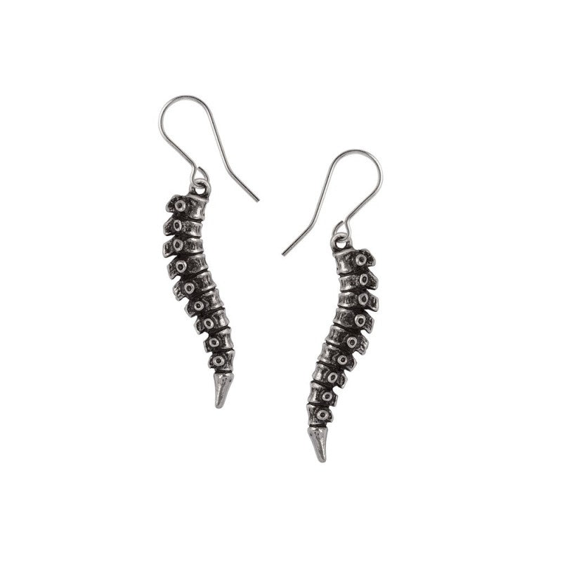 Silberne Ohrringe Spine Earring mit Wirbelsäulendesign von Alchemy