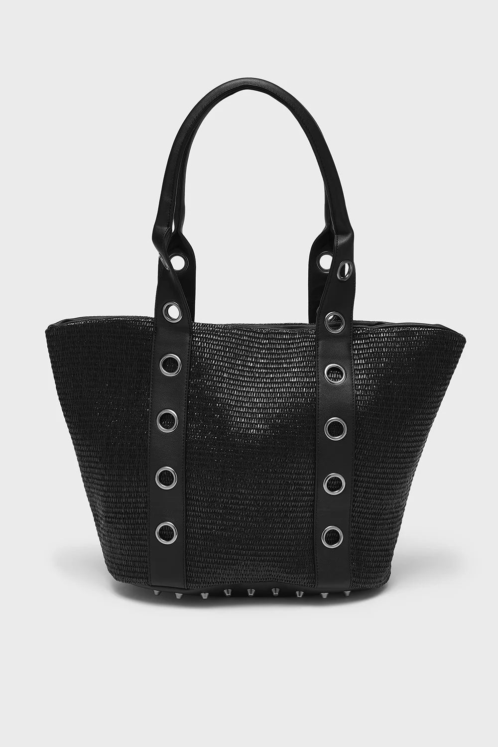 Große, schwarze Strandtasche TIDAL TWILIGHT BAG mit Ösendetails von Killstar