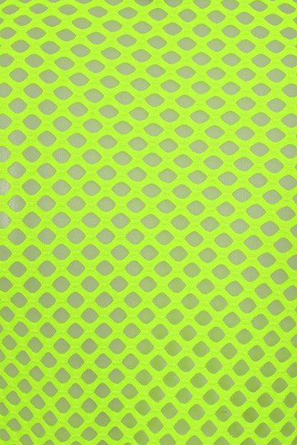 Neon Yellow MESH CROP TOP Banned Detail