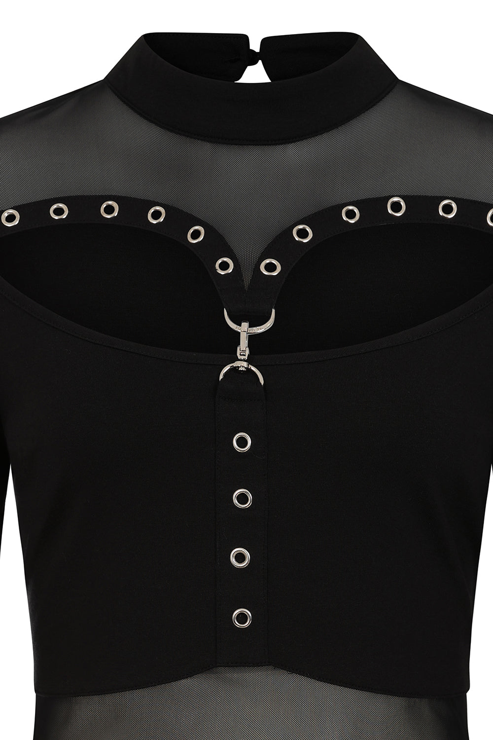 Mesh Eyelet Longsleeve Shirt Banned 