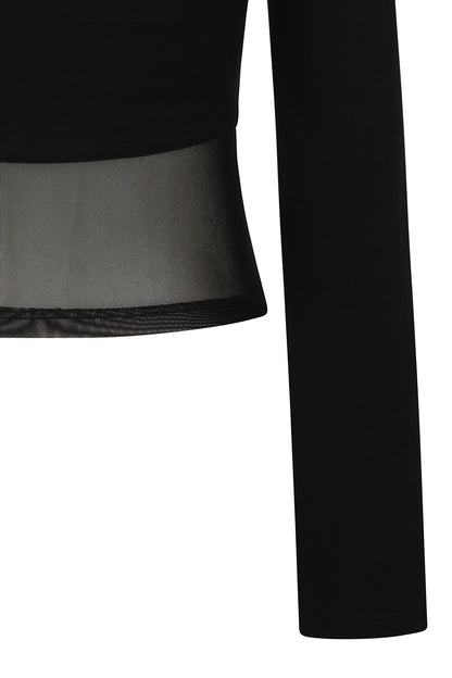 Mesh Eyelet Longsleeve Shirt Banned 