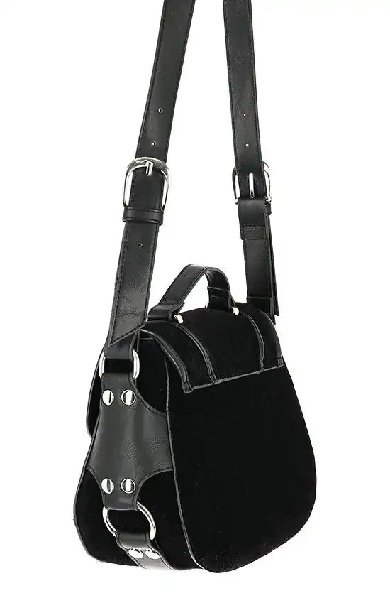 Schwarze Tasche TRIPLE GODDESS BAG mit Triple Monn Design von Restyle