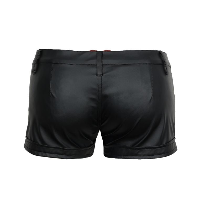Schwarze Hot Pants Hot Panty Wetlook von Zügellos