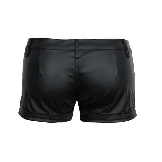 Schwarze Hot Pants Hot Panty Wetlook von Zügellos