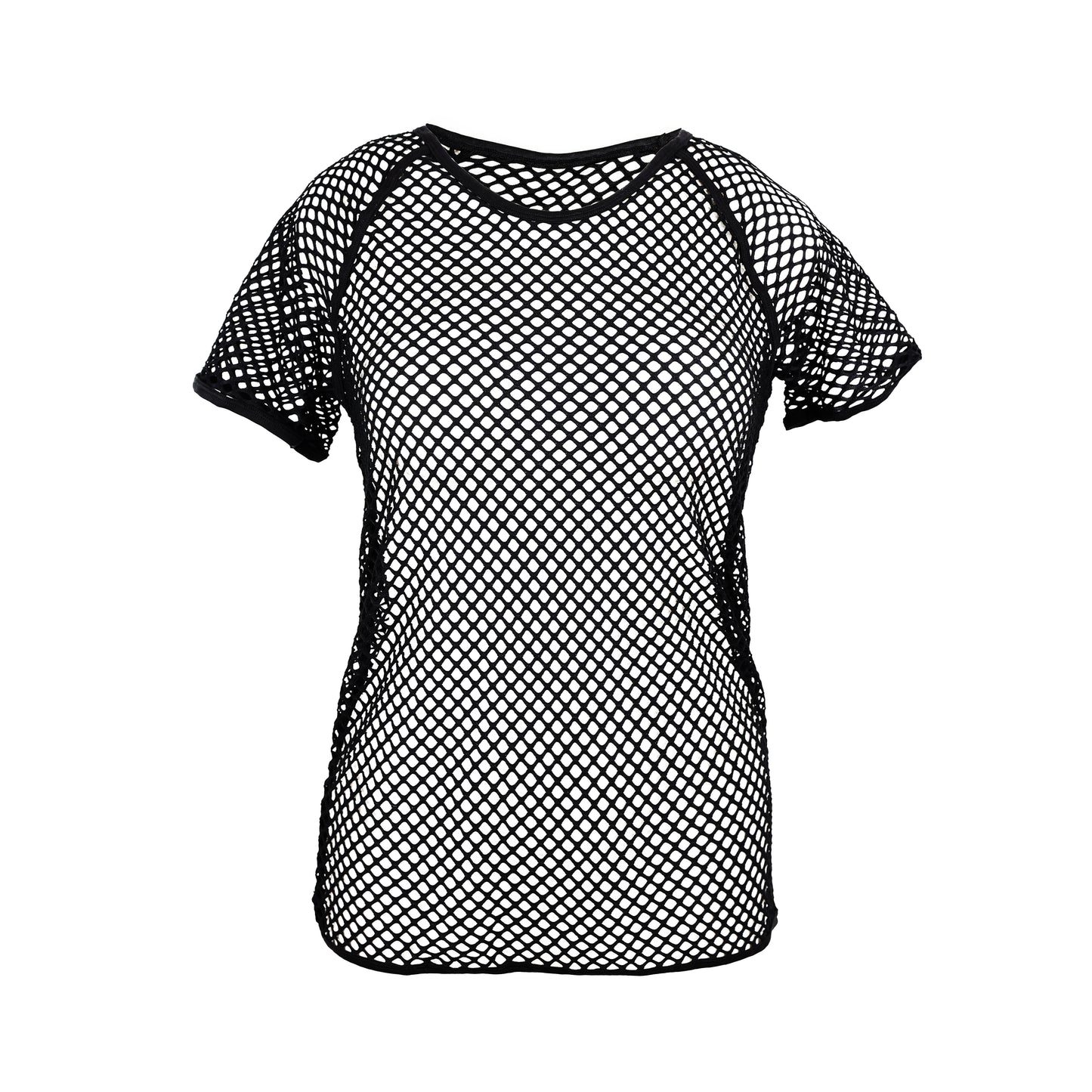 Schwarzes Netzoberteil Fishnet T-Shirt von Azzazzinz