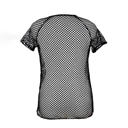 Schwarzes Netzoberteil Fishnet T-Shirt von Azzazzinz