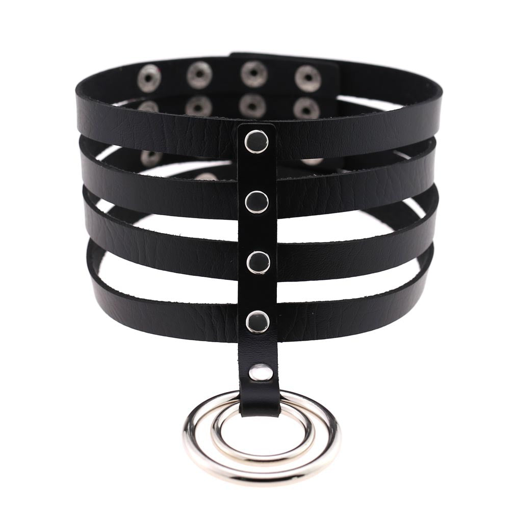 Vegan Choker 4 Row Cage