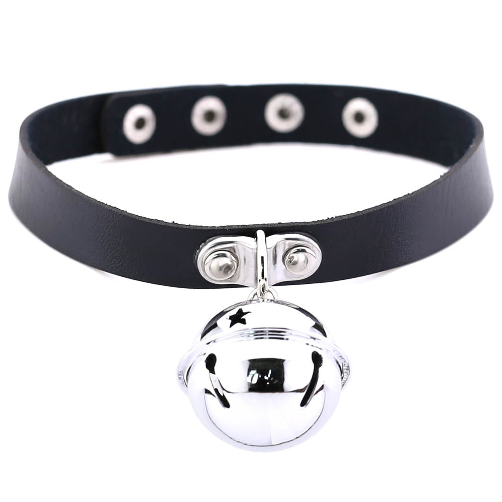 Vegan Choker schmal mit Glocke