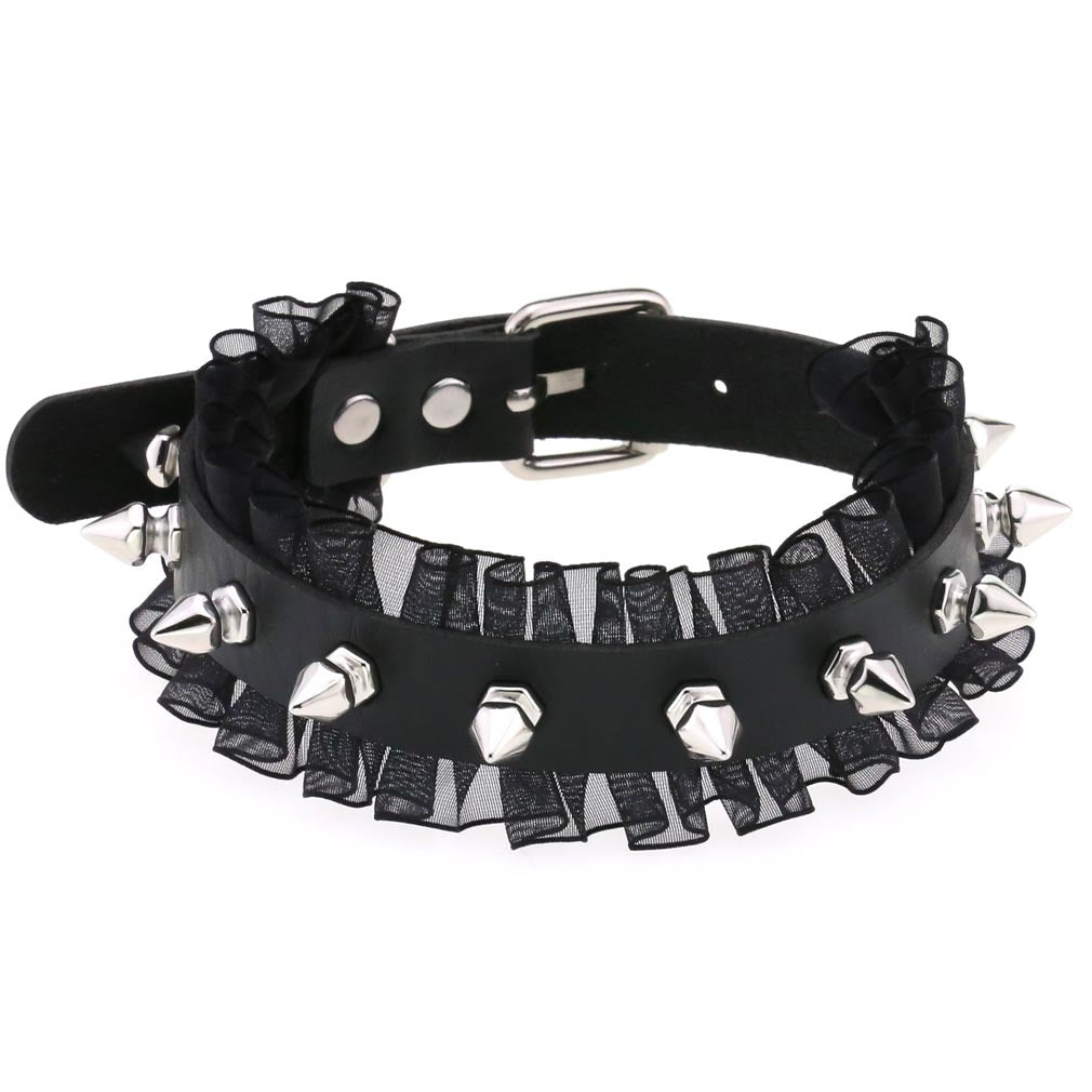 Vegan Choker Spitze & Killerniete