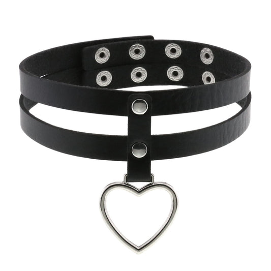 Vegan Choker Herz Käfig