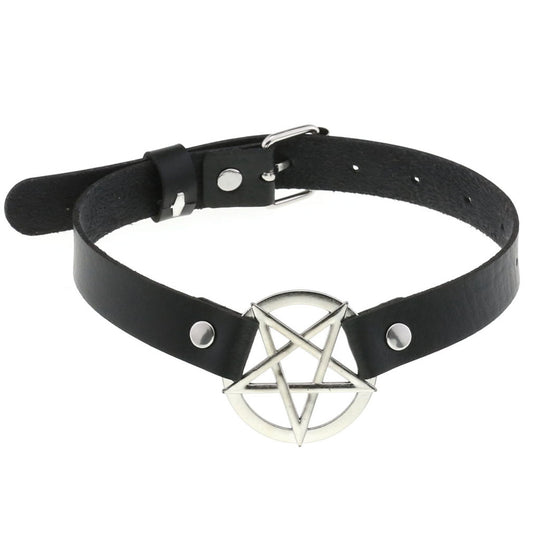 Vegan Choker Just Pentagram