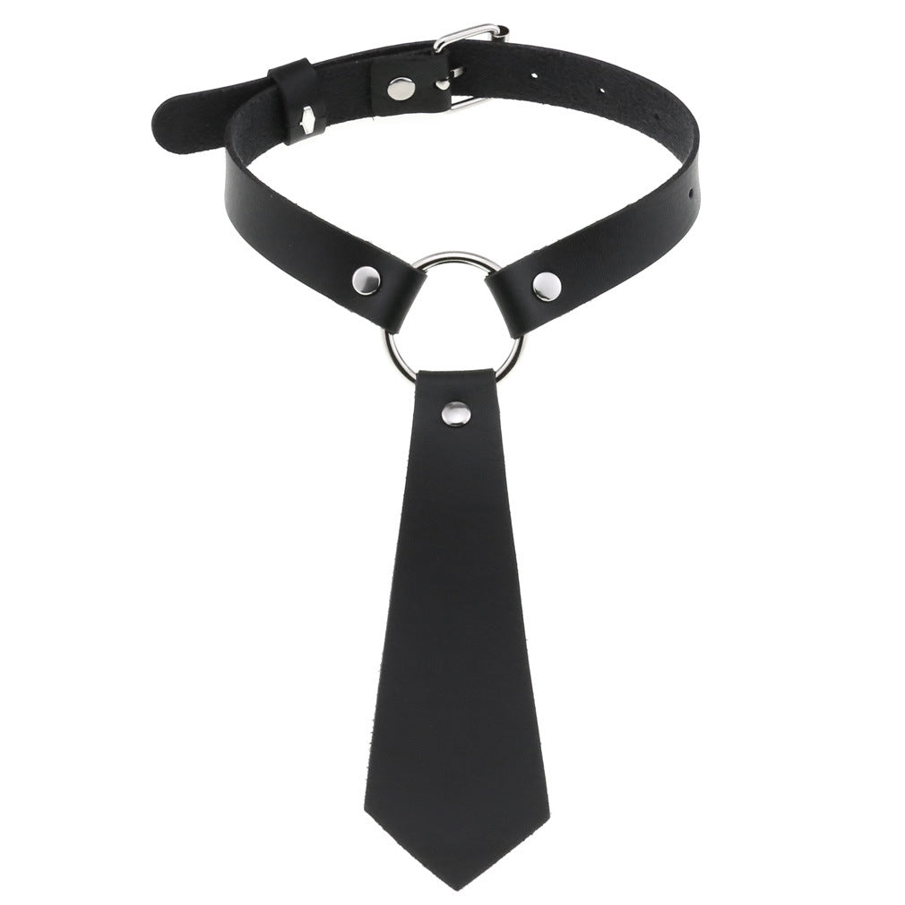 Vegan Choker Krawatte Black