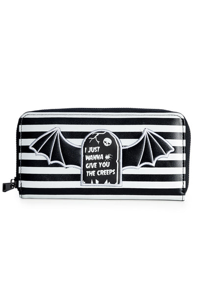 Banned Geldbörse THE CREEPS WALLET white