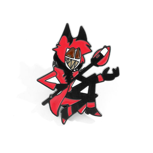 Kleiner Emaille-Anstecker ALASTOR ENAMEL PIN aus der Serie Hazbin Hotel von Moon Attic