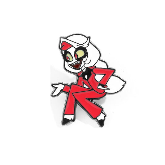 Kleiner Emaille-Anstecker CHARLIE ENAMEL PIN mit Hazbin Hotel Design von Moon Attic