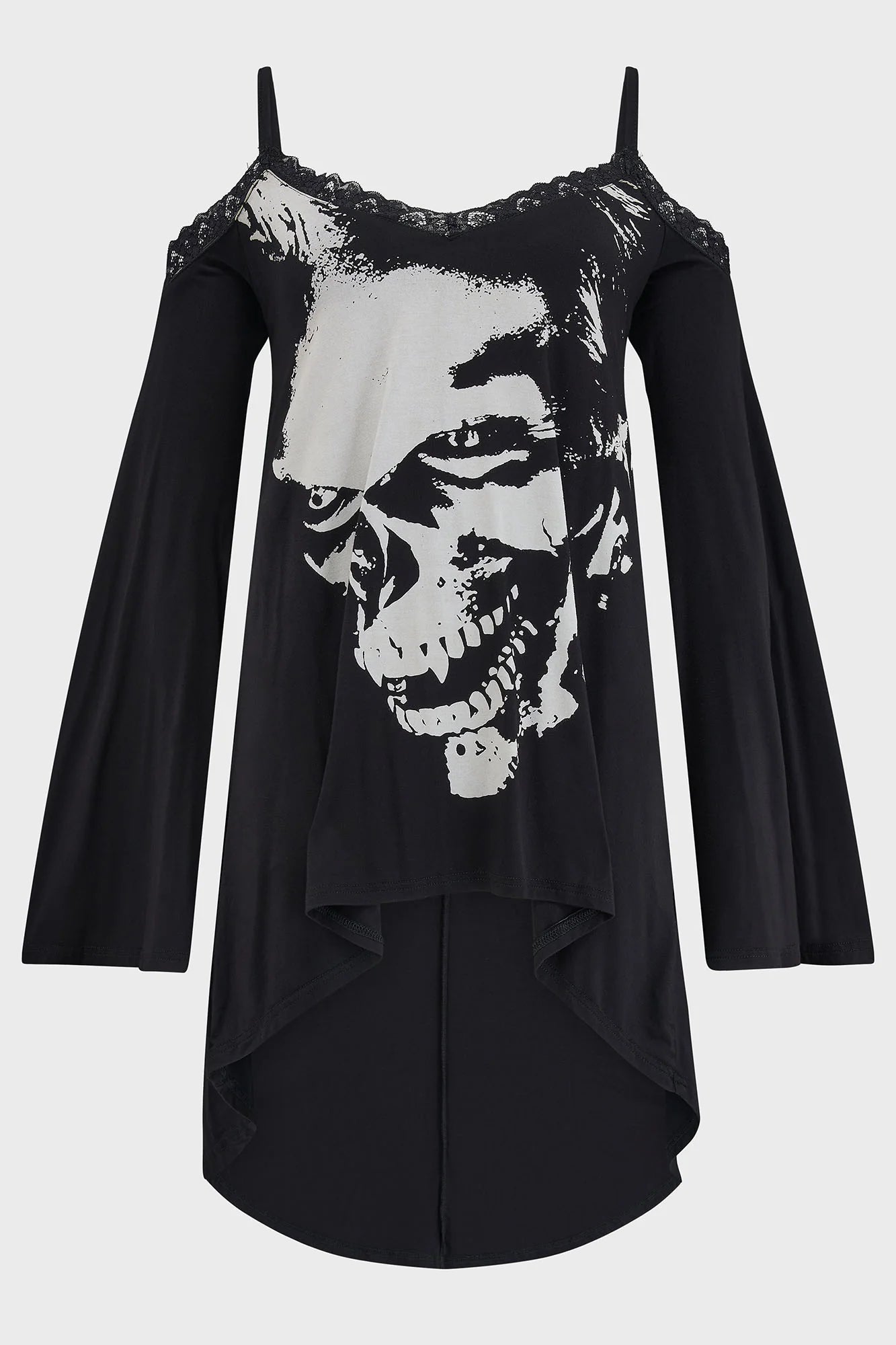 Black and white tunic tops on sale