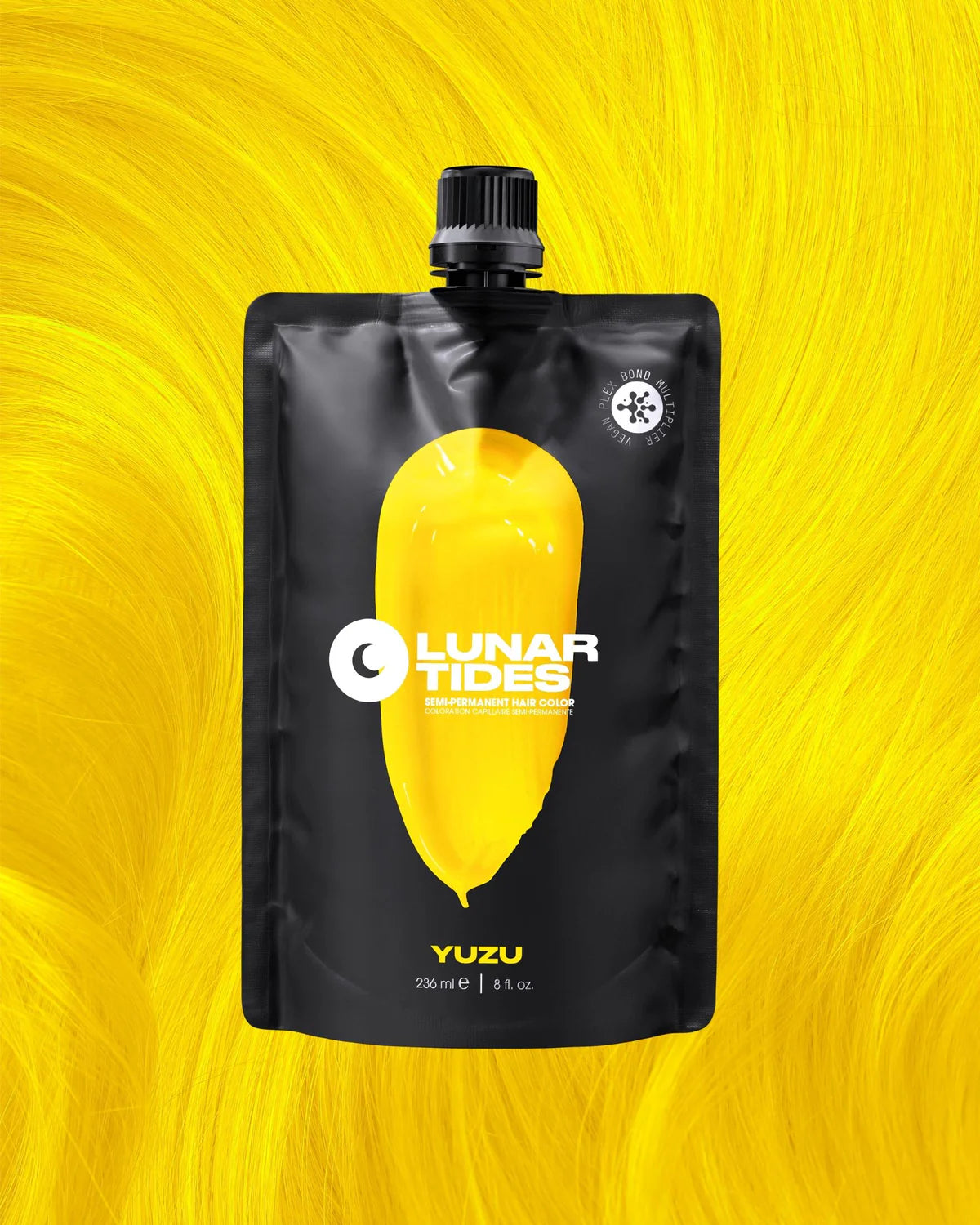 semi-permanente Haartönung Yuzu Yellow in dem Farbton Sonnengelb von Lunar Tides