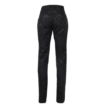 Rückseite schwarze Brokathose Jeans Brocade Pants von Black Pistol