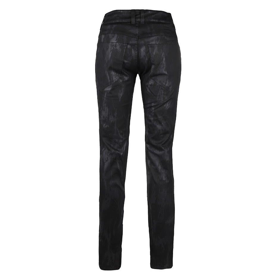 Rückseite schwarze, enge Hose Jeans Art Denim Pants von Black Pistol