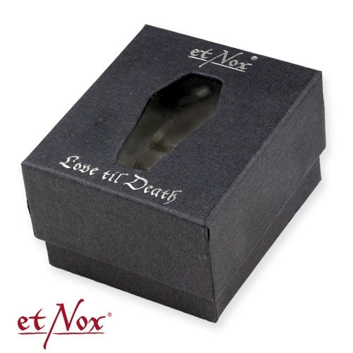 Schmuck-Etui Love 'til Death mit Einlage für zwei Ringe von etNox