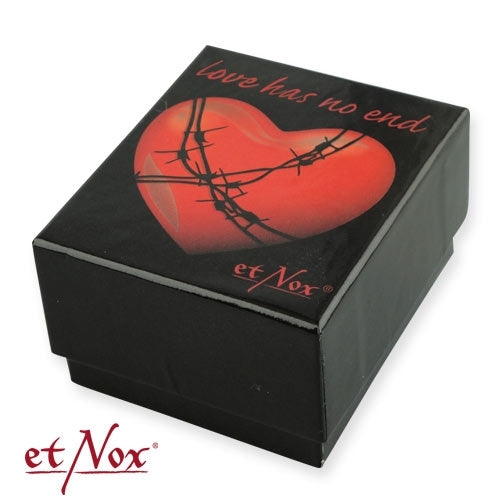 Schmuck-Etui Love Has No End mit Einlage für zwei Ringe von etNox